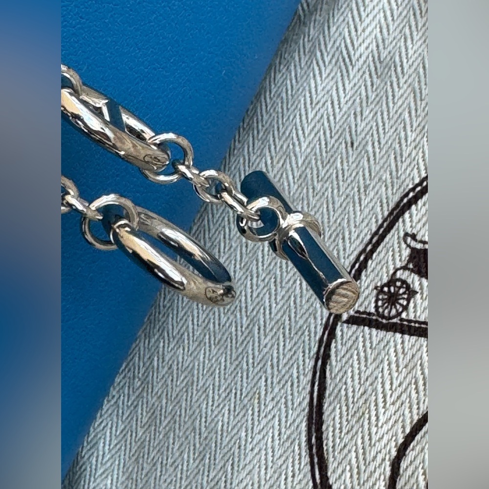 Rare Hermès Catenina Bag In Bleu de Galice S7 Swift Palladium Hardware - Picture 4 of 13